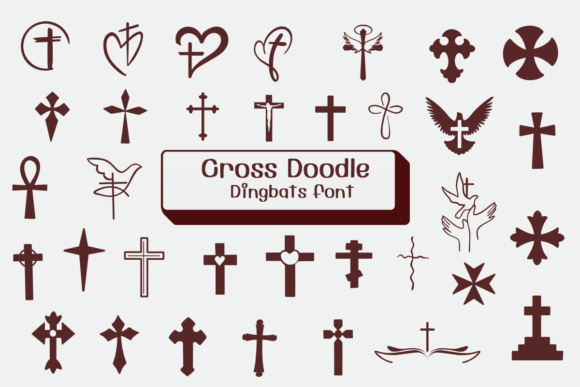 Cross Doodle Font - Featured Image