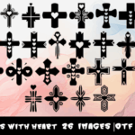 Cross with Heart Font - Featured Image