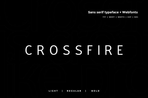 Crossfire Font - Featured Image