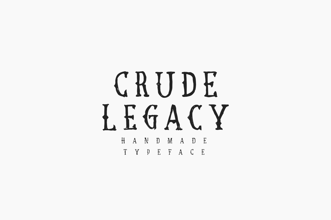 Crude Legacy Font - Featured Image