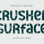 Crushed Surface Font - Featured Image