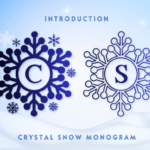 Crystal Snow Monogram Font - Featured Image