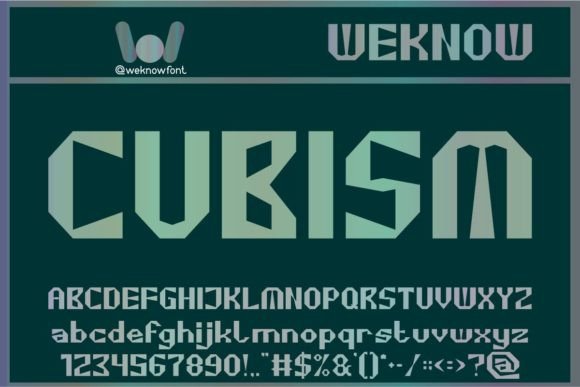 Cubism Font - Featured Image