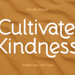 Cultivate Kindness Font - Featured Image
