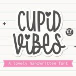 Cupid Vibes Font - Featured Image
