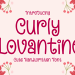 Curly Lovantine Font - Featured Image