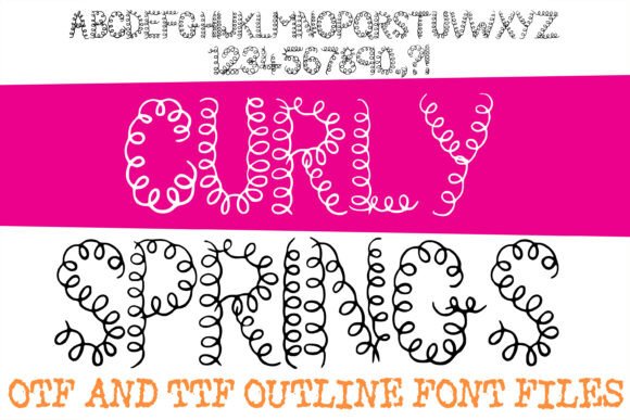 Curly Springs Font - Featured Image