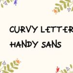 Curvy Letter Handy Sans Font - Featured Image