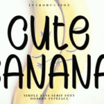 Cute Banana Font - Featured Image