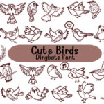 Cute Bird Font - Featured Image