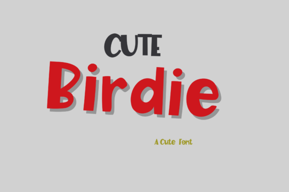 Cute Birdie Font - Featured Image