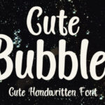 Cute Bubbles Font - Featured Image