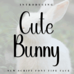 Cute Bunny Font - Featured Image