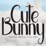 Cute Bunny Font - Featured Image