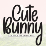 Cute Bunny Font - Featured Image