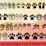 Cute Cat Paws Font - Featured Image