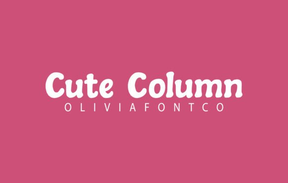 Cute Column Font - Featured Image