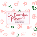 Cute Decorative Flower Font - Featured Image