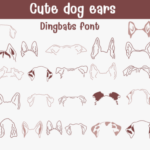Cute Dog Ears Font - Featured Image