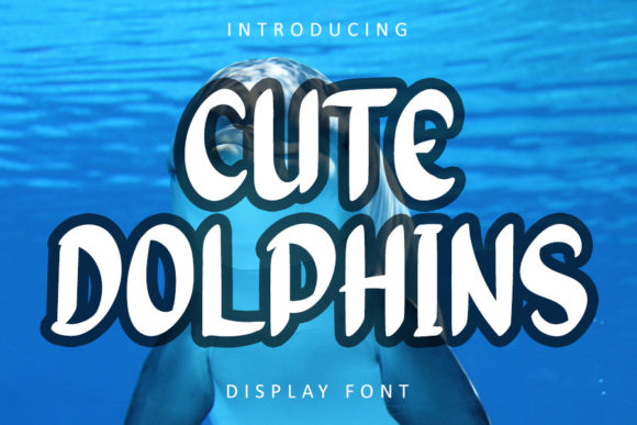 Cute Dolphins Font - Featured Image
