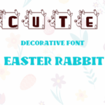 Cute Easter Rabbit Font - Featured Image