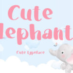 Cute Elephant Font - Featured Image