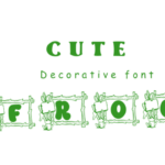 Cute Frog Font - Featured Image