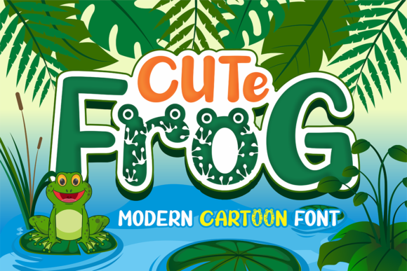 Cute Frog Font - Featured Image