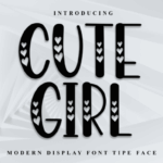 Cute Girl Font - Featured Image