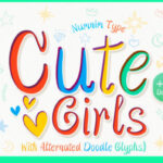 Cute Girls Font - Featured Image