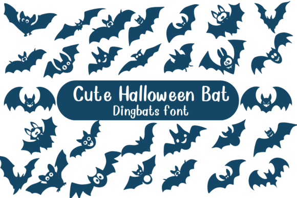 Cute Halloween Bat Font - Featured Image