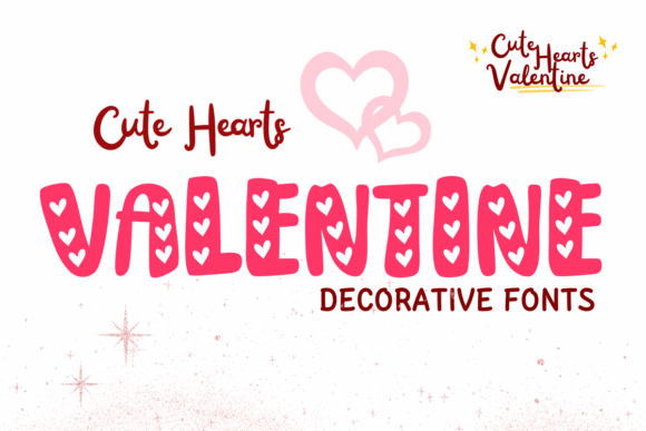 Cute Hearts Valentine Font - Featured Image