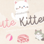 Cute Kitten Font - Featured Image