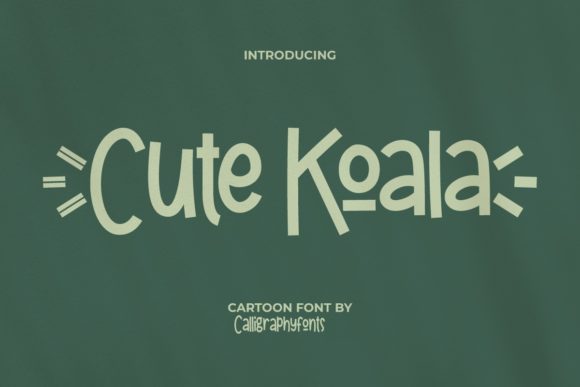 Cute Koala Font - Featured Image