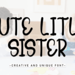 Cute Little Sister Font - Featured Image