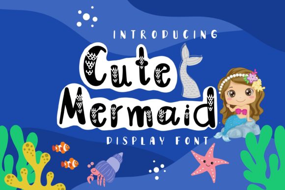 Cute Mermaid Font - Featured Image