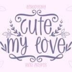 Cute My Love Font - Featured Image