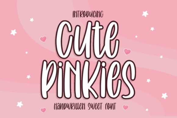 Cute Pinkies Font - Featured Image