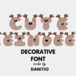 Cute Reindeer Font - Featured Image