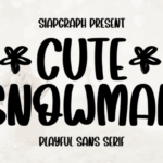 Cute Snowman Font - Featured Image