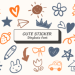 Cute Sticker Font - Featured Image
