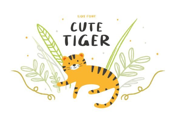 Cute Tiger Font - Featured Image