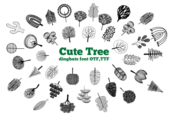 Cute Tree Font - Featured Image