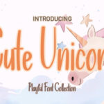 Cute Unicorn Font - Featured Image