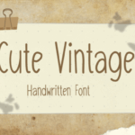 Cute Vintage Font - Featured Image