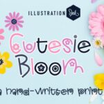 Cutesie Bloom Font - Featured Image