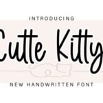 Cutte Kitty Font - Featured Image