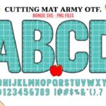 Cutting Mat Army Font - Featured Image