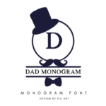 Dad Monogram Font - Featured Image
