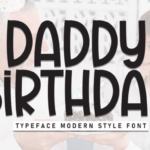 Daddy Birthday Font - Featured Image
